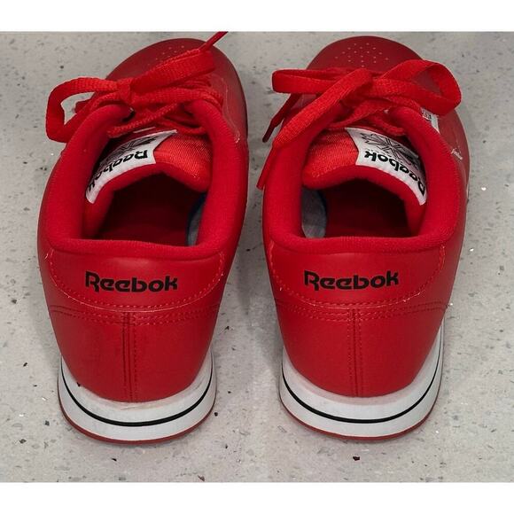 Reebok Princess Red Sneakers Low-Top Minimalist Design Size 9 - Picture 3 of 5
